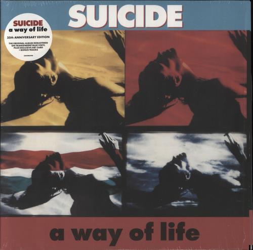 Suicide A Way Of Life - Blue Transparent - Shrink vinyl LP album (LP record) UK SUDLPAW855230