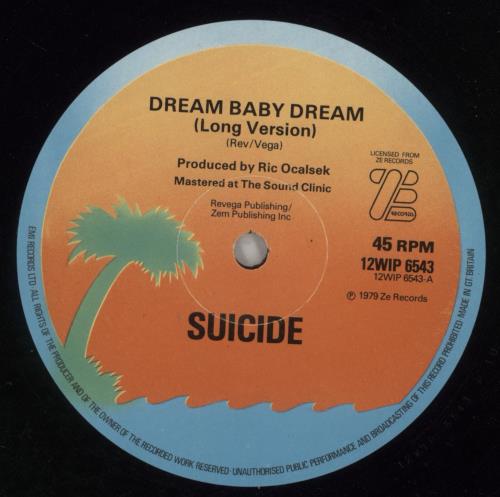 Suicide Dream Baby Dream - VG 12" vinyl single (12 inch record / Maxi-single) UK SUD12DR868882