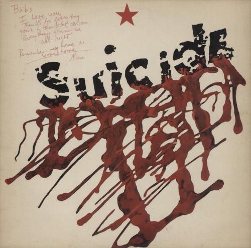 Suicide Suicide - Autographed vinyl LP album (LP record) UK SUDLPSU868659