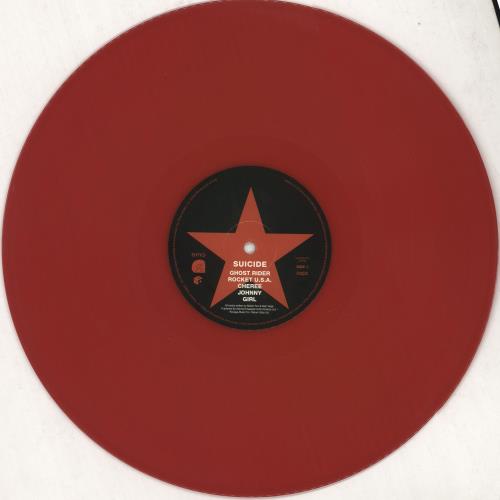 Suicide Suicide - Red Vinyl + Badge vinyl LP album (LP record) UK SUDLPSU748461