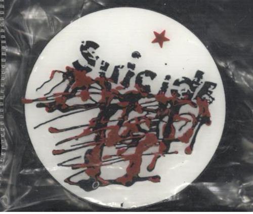 Suicide Suicide - Red Vinyl + Badge vinyl LP album (LP record) UK SUDLPSU748461
