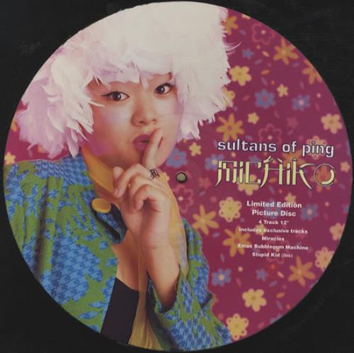Sultans Of Ping F.C. Michiko 12" vinyl picture disc (12 inch picture record) UK OPI2PMI340524