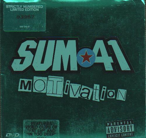 Sum 41 Motivation CD/DVD single set UK S41SDMO209329