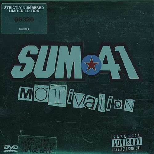 Sum 41 Motivation DVD Single UK S41DSMO398577