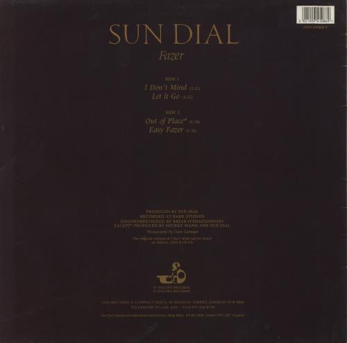 Sun Dial Fazer 12" vinyl single (12 inch record / Maxi-single) UK UNA12FA438090