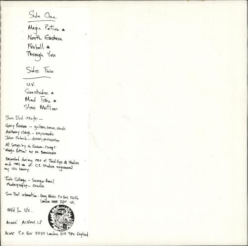 Sun Dial Return Journey vinyl LP album (LP record) UK UNALPRE724469