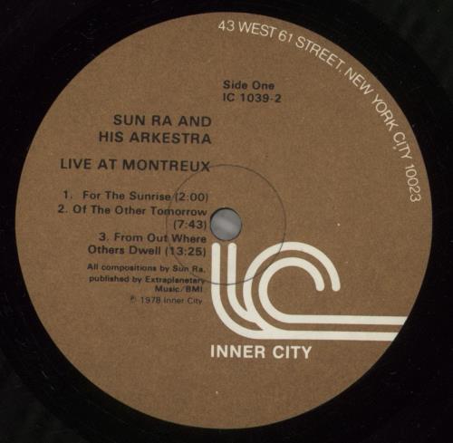 Sun Ra Live At Montreux 2-LP vinyl record set (Double LP Album) US SR42LLI447128