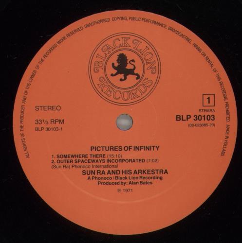 Sun Ra Pictures Of Infinity vinyl LP album (LP record) UK SR4LPPI319107