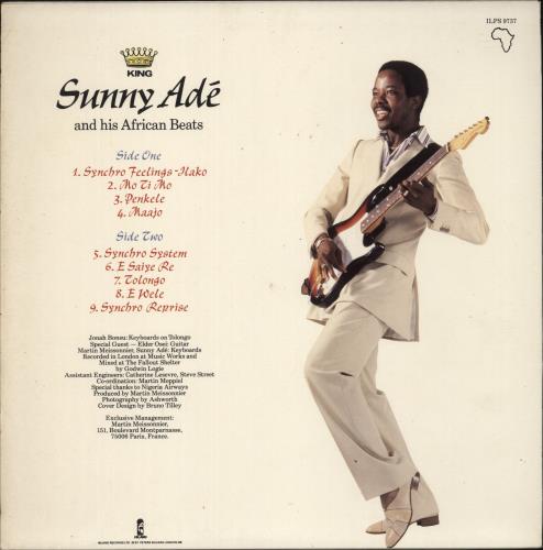 Sunny Ad� Synchro System vinyl LP album (LP record) UK KFVLPSY495478