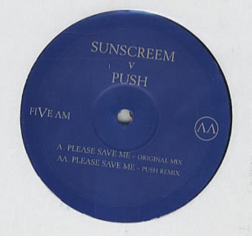 Sunscreem Please Save Me 12" vinyl single (12 inch record / Maxi-single) UK SNS12PL200558