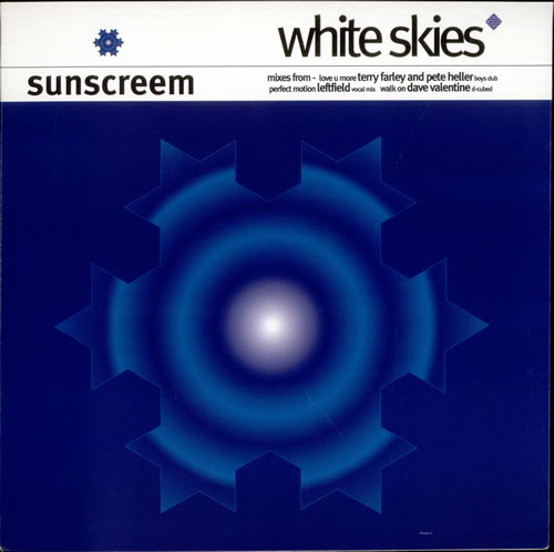 Sunscreem White Skies 12" vinyl single (12 inch record / Maxi-single) UK SNS12WH187645