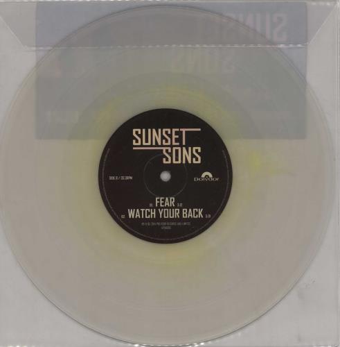 Sunset Sons No Bad Days - colourburst vinyl 10" vinyl single (10 inch record) UK YU810NO759404
