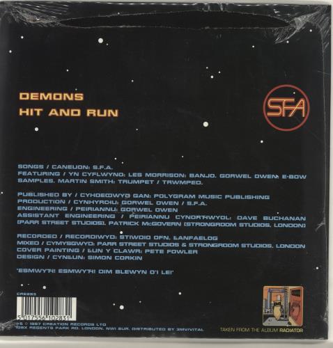 Super Furry Animals Demons - Stickered Shrink 7" vinyl single (7 inch record / 45) UK SFA07DE321234