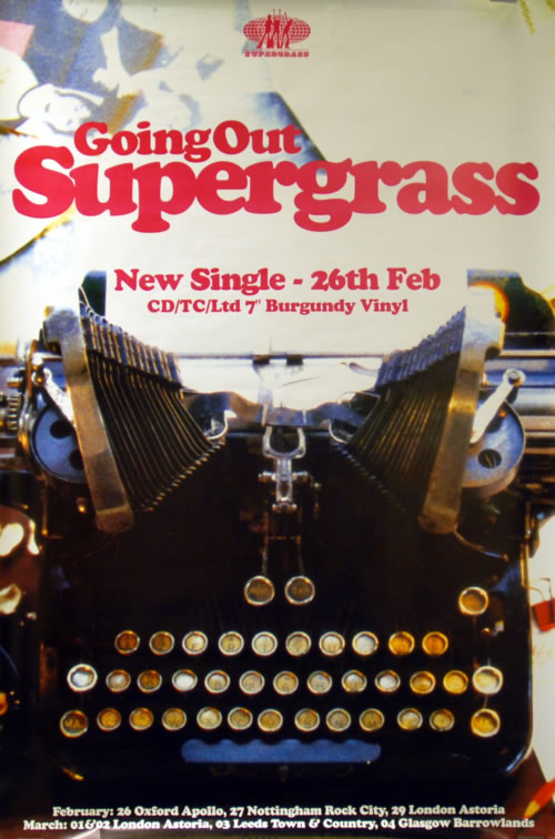Supergrass Going Out poster UK SGSPOGO62343