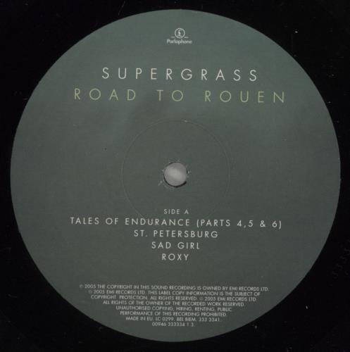 Supergrass Road To Rouen vinyl LP album (LP record) UK SGSLPRO331818
