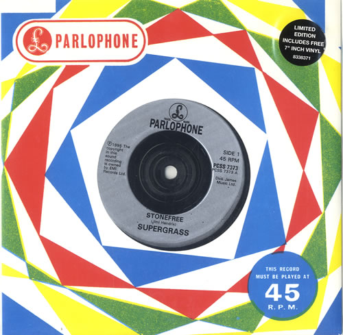 Supergrass Stonefree 7" vinyl single (7 inch record / 45) UK SGS07ST246805
