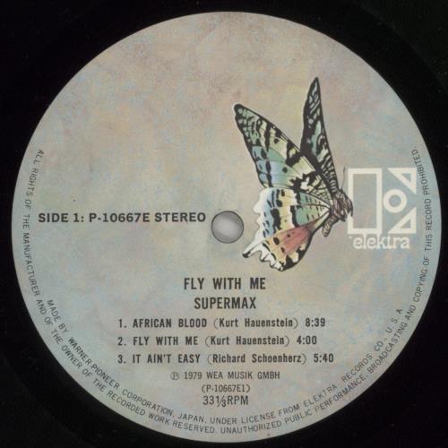 Supermax Fly With Me vinyl LP album (LP record) Japanese SAQLPFL890209