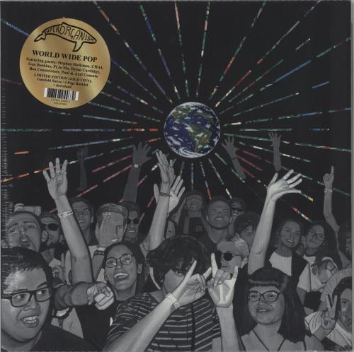 Superorganism World Wide Pop - Gold Vinyl - Sealed vinyl LP album (LP record) UK Y1ZLPWO859149