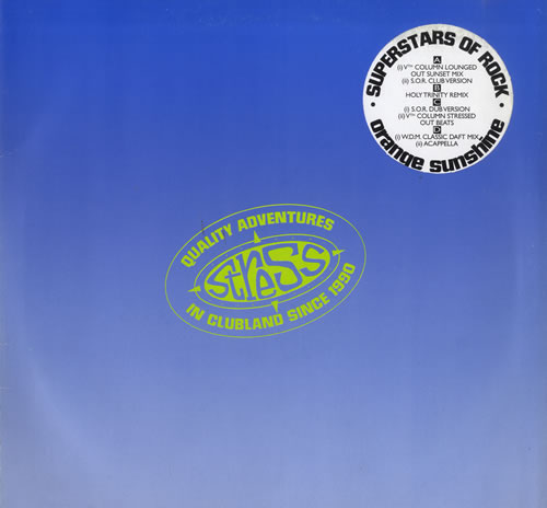Superstars Of Rock Orange Sunshine 12" vinyl single (12 inch record / Maxi-single) UK VU312OR562653