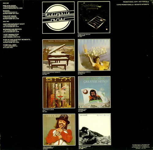 Supertramp Audiophile Sampler vinyl LP album (LP record) US SPTLPAU449155