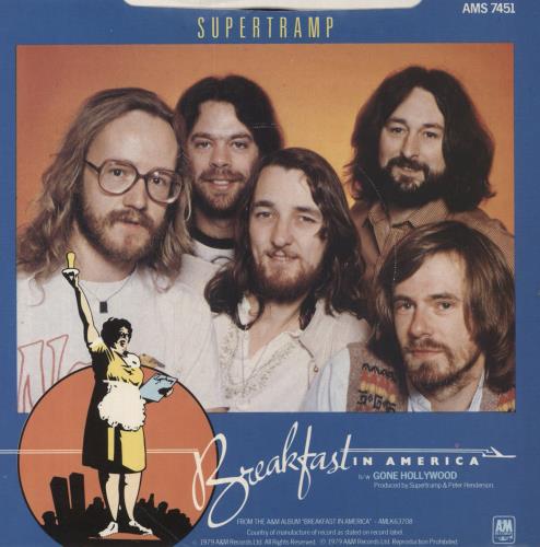 Supertramp Breakfast In America + Sleeve UK 7" vinyl single (7 inch record) (160183)