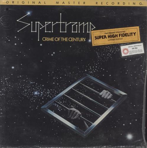 Supertramp Crime Of The Century - Yellow Stickered bag vinyl LP album (LP record) US SPTLPCR879855