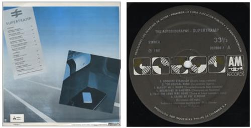 Supertramp The Autobiography Of Supertramp vinyl LP album (LP record) Colombian SPTLPTH237604