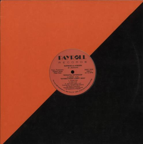 Supreme Nyborn Versatility EP 12" vinyl single (12 inch record / Maxi-single) US Y4712VE709208