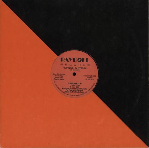 Supreme Nyborn Versatility EP 12" vinyl single (12 inch record / Maxi-single) US Y4712VE709208