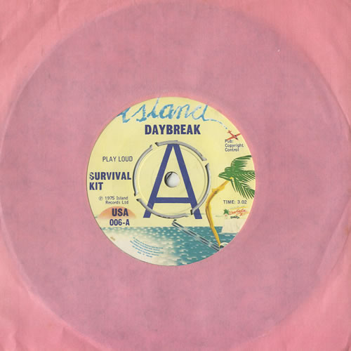 Survival Kit Daybreak 7" vinyl single (7 inch record / 45) UK KI707DA451312
