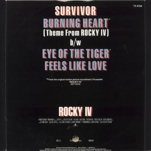 Survivor Burning Heart 12" vinyl single (12 inch record / Maxi-single) UK SUR12BU405175