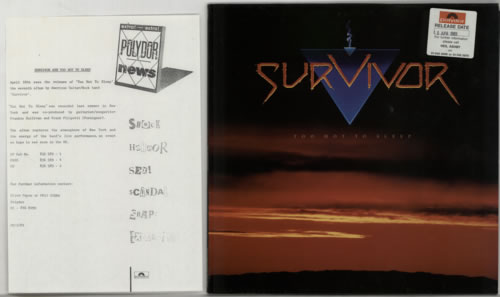 Survivor Too Hot To Sleep media press kit UK SURKITO598098