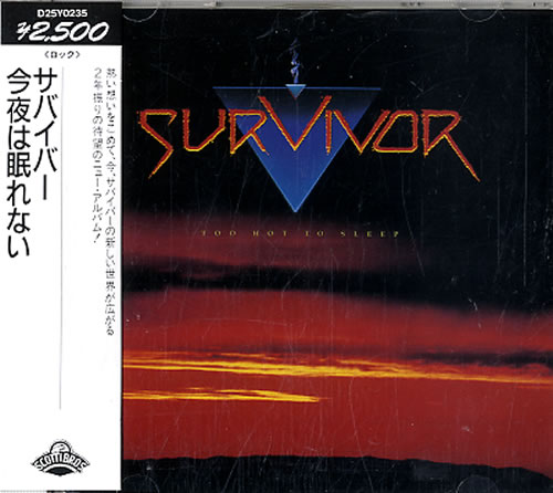 Survivor Too Hot To Sleep CD album (CDLP) Japanese SURCDTO612407