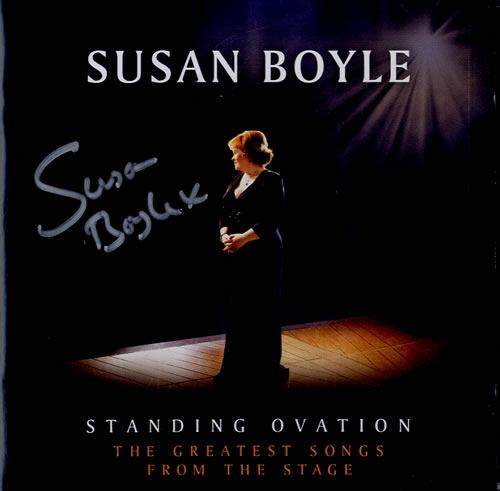 Susan Boyle Standing Ovation - Autographed CD album (CDLP) UK SXUCDST595794
