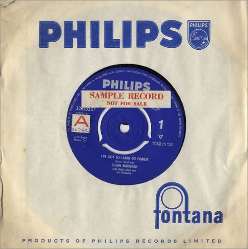 Susan Maughan I've Got To Learn To Forget - Sample 7" vinyl single (7 inch record / 45) UK SM.07IV479887