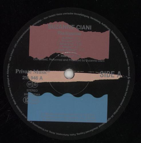 Suzanne Ciani Pianissimo vinyl LP album (LP record) German 801LPPI863623