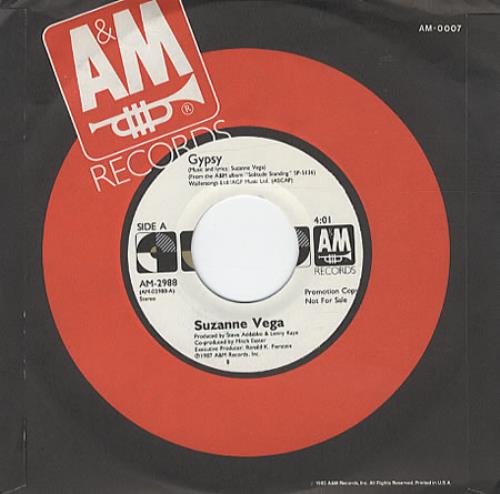 Suzanne Vega Gypsy 7" vinyl single (7 inch record / 45) US VEG07GY206515
