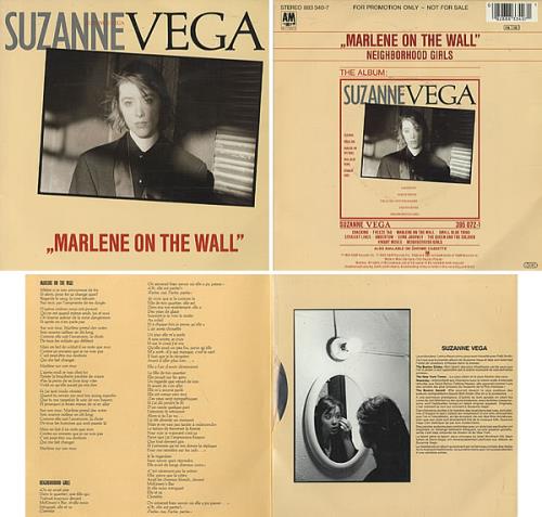 Suzanne Vega Marlene On The Wall - Gatefold 7" vinyl single (7 inch record / 45) French VEG07MA115298