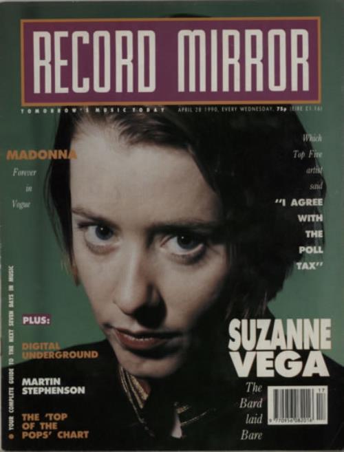 Suzanne Vega Record Mirror magazine UK VEGMARE607618