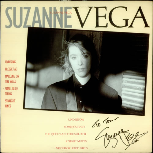 Suzanne Vega Suzanne Vega - Autographed vinyl LP album (LP record) UK VEGLPSU310605