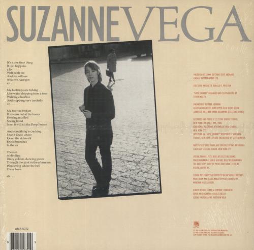 Suzanne Vega Suzanne Vega - shrink vinyl LP album (LP record) UK VEGLPSU820077