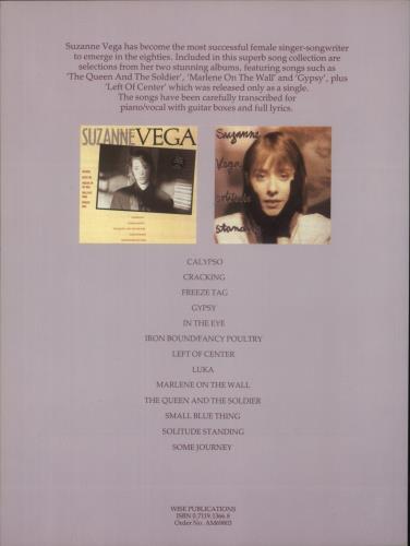 Suzanne Vega Suzanne Vega Songbook book UK VEGBKSU877968