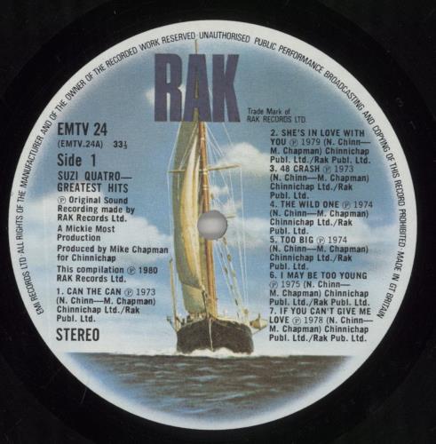 Suzi Quatro Greatest Hits vinyl LP album (LP record) UK SUZLPGR238435