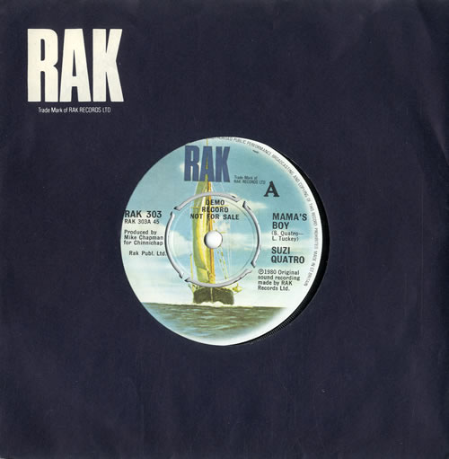 Suzi Quatro Mama's Boy 7" vinyl single (7 inch record / 45) UK SUZ07MA191146