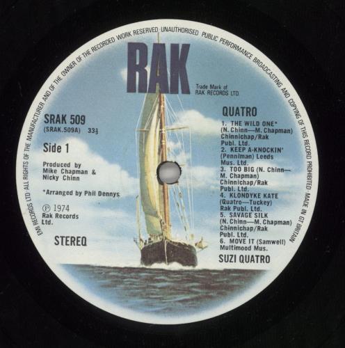 Suzi Quatro Quatro - EX vinyl LP album (LP record) UK SUZLPQU616764