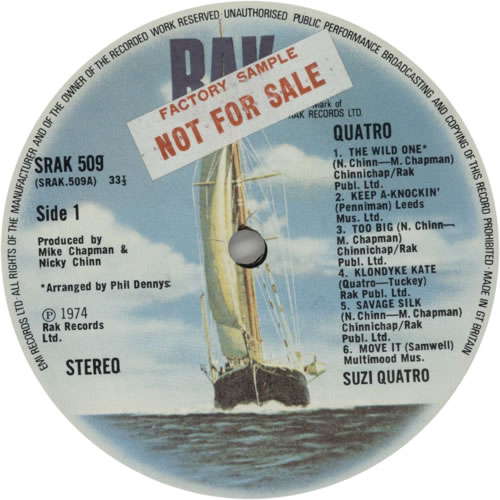 Suzi Quatro Quatro - Factory Sample vinyl LP album (LP record) UK SUZLPQU613022