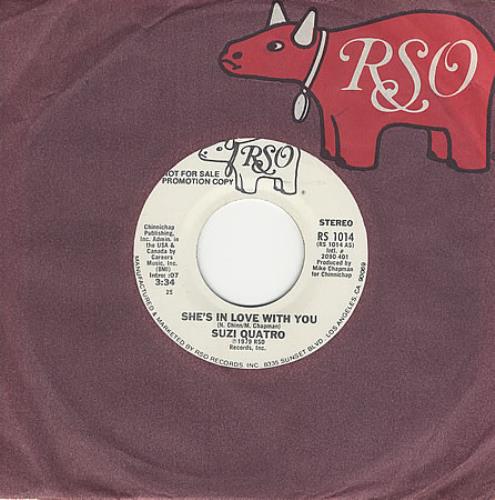 Suzi Quatro She's In Love With You 7" vinyl single (7 inch record / 45) US SUZ07SH390072