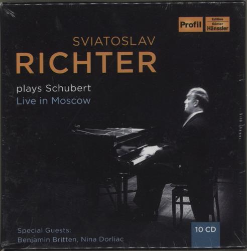 Sviatoslav Richter Plays Schubert Live In Moscow - Sealed CD Album Box Set UK XVIDXPL885048