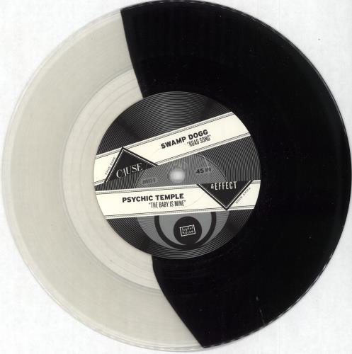 Swamp Dogg Road Song / The Baby Is Mine - Clear & Black Vinyl + Patch 7" vinyl single (7 inch record / 45) US S2W07RO722197