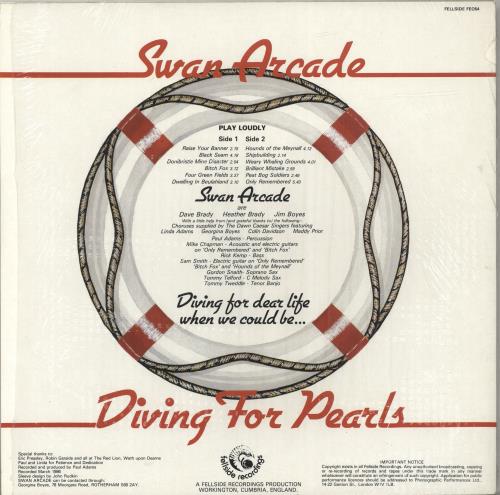 Swan Arcade Diving For Pearls vinyl LP album (LP record) UK UXBLPDI543203